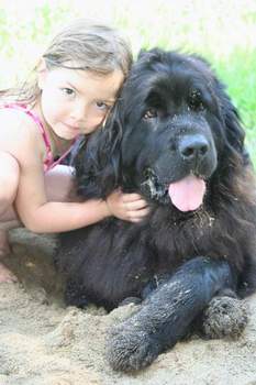 Photo: Rosie hanging out in the sandbox with Bronwyn